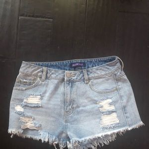 Ripped Jean Shorts